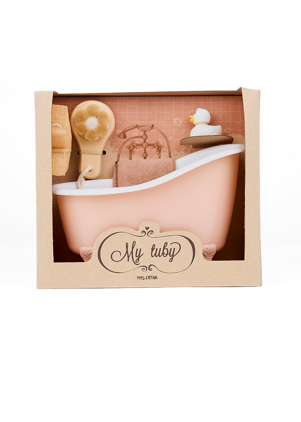 Petite baignoire pour mini poupée — Corail