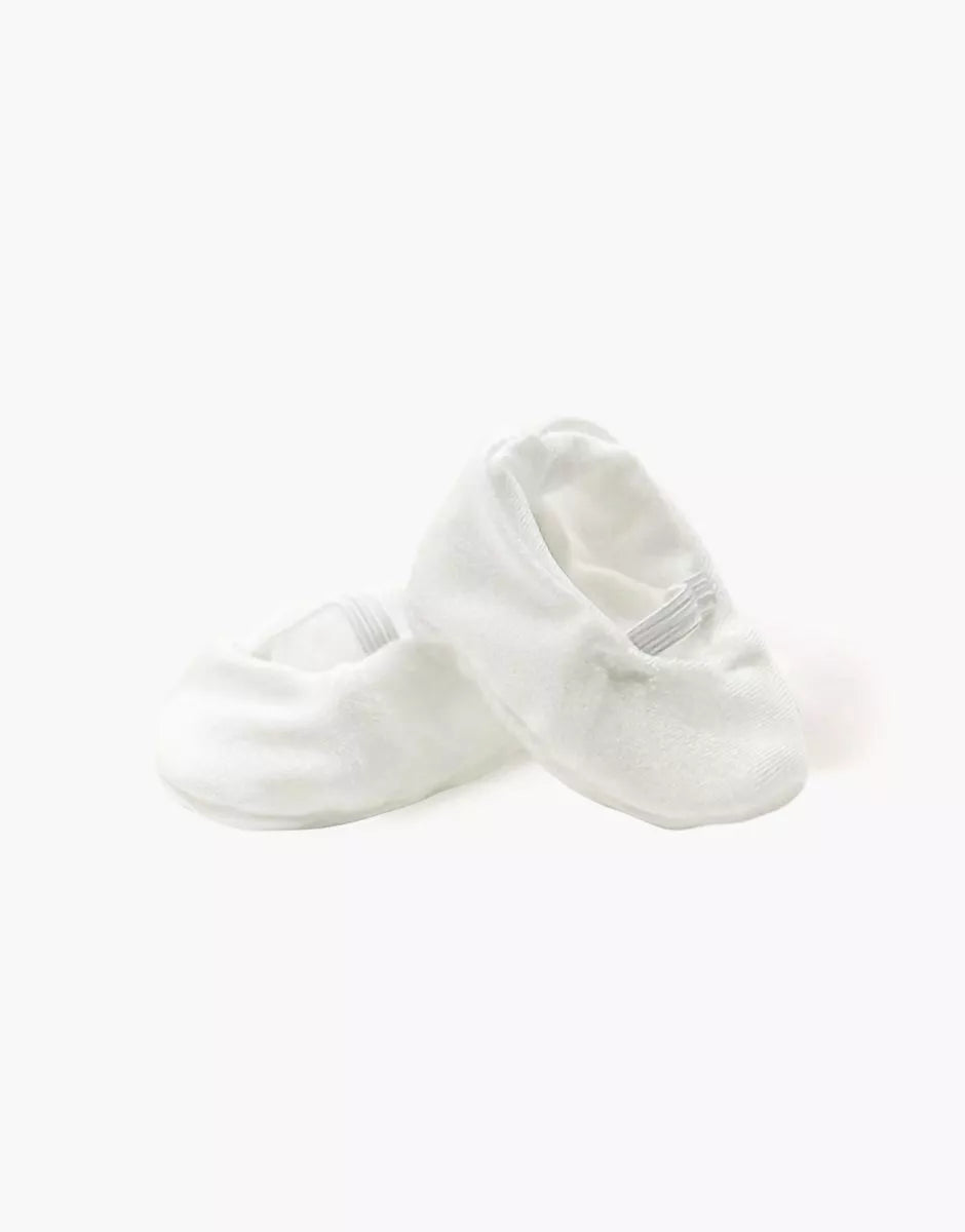 Gordi : Chaussons ballerines en lycra blanc