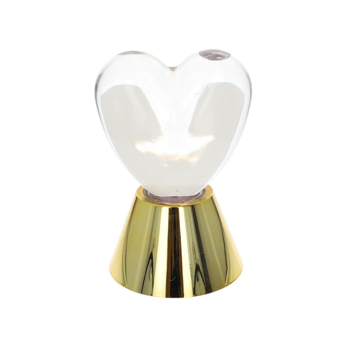 Lampe coeur rose à paillettes 2