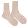 Chaussettes courtes côtelées Condor laine extrafine 🐑 — Taille 2 : 12/24 mois / 904 : Désert
