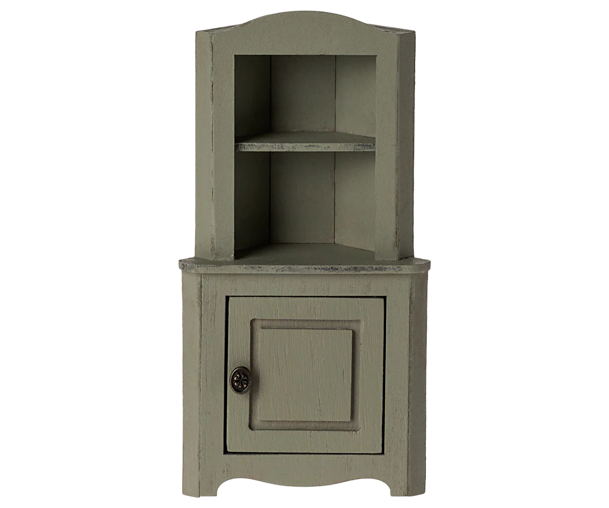 Maileg :  Armoire d'angle, Souris - Vert clair 3
