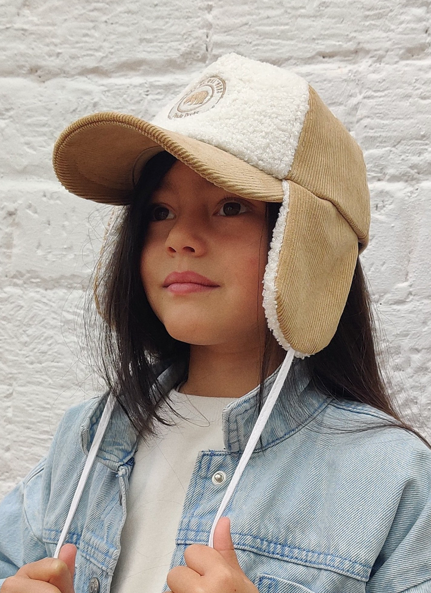Casquette velours cocooning avec cache-oreilles — 12-mois