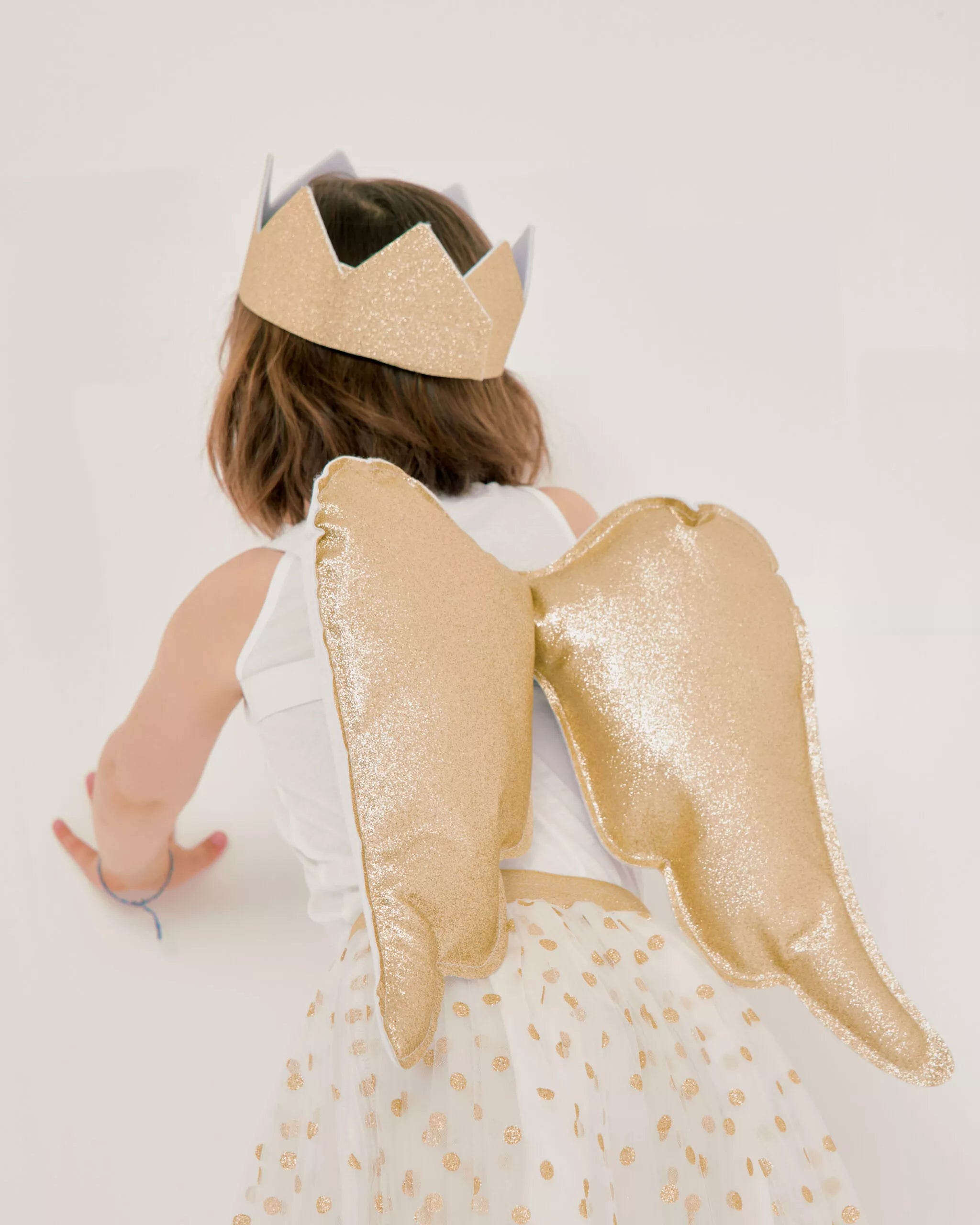 Ailes d'ange or à paillettes