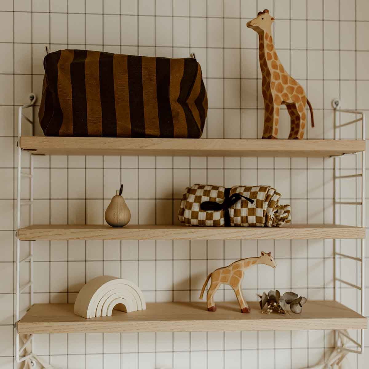 Trousse de toilettes Rose in April rayé 2
