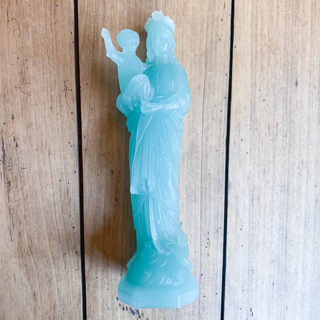 Vierge à l'enfant en cire 3