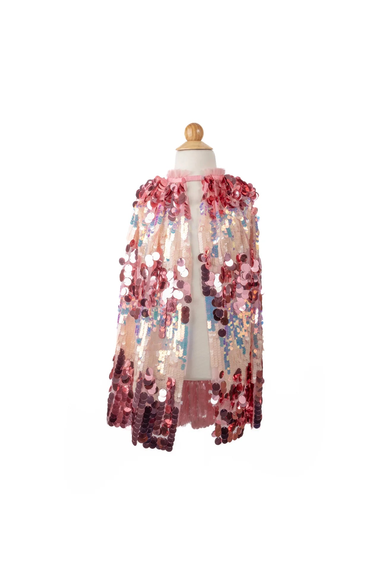 Déguisement Cape à sequins rose
