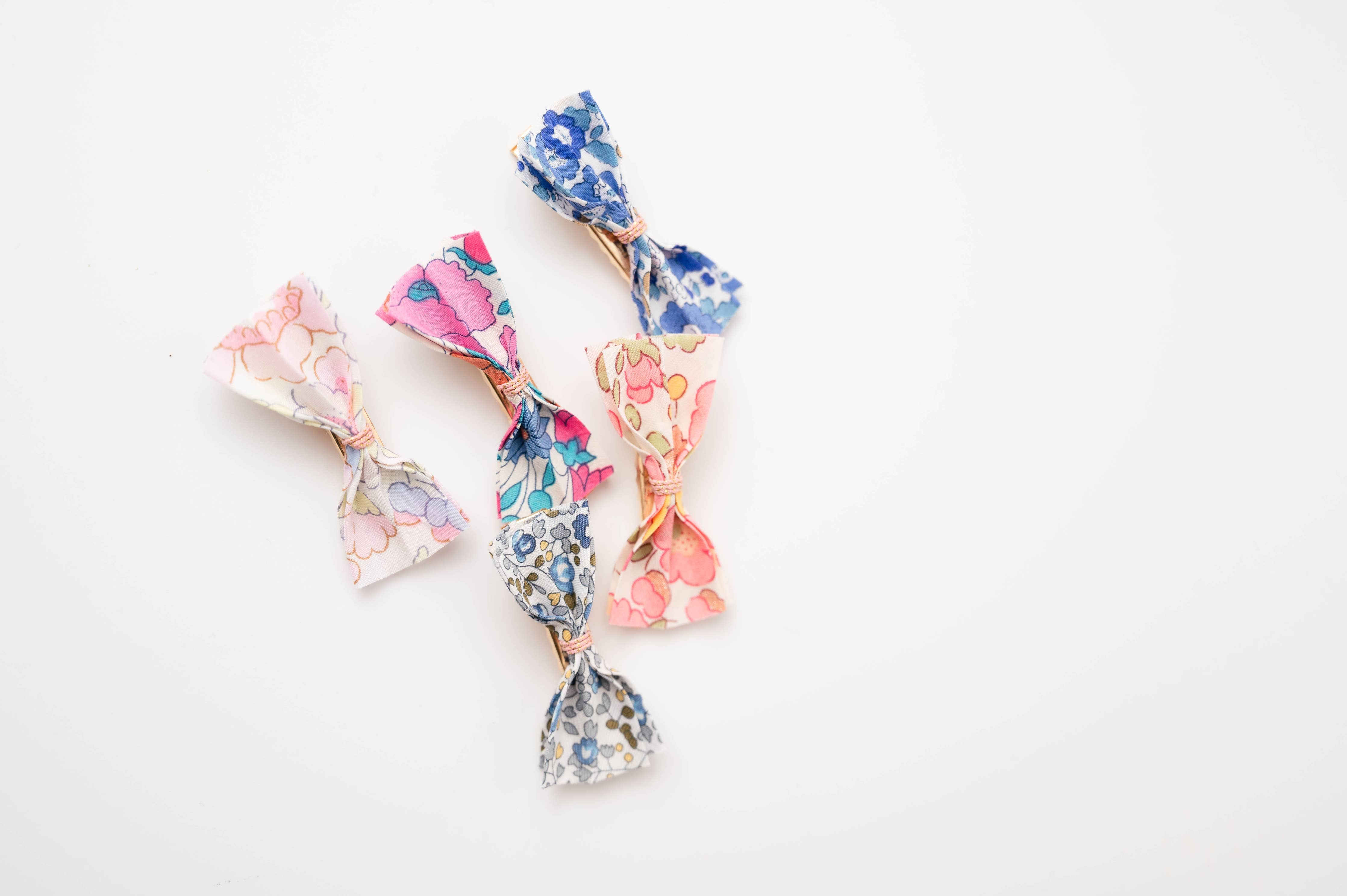 Barrette Liberty Betsy rose vanille 2