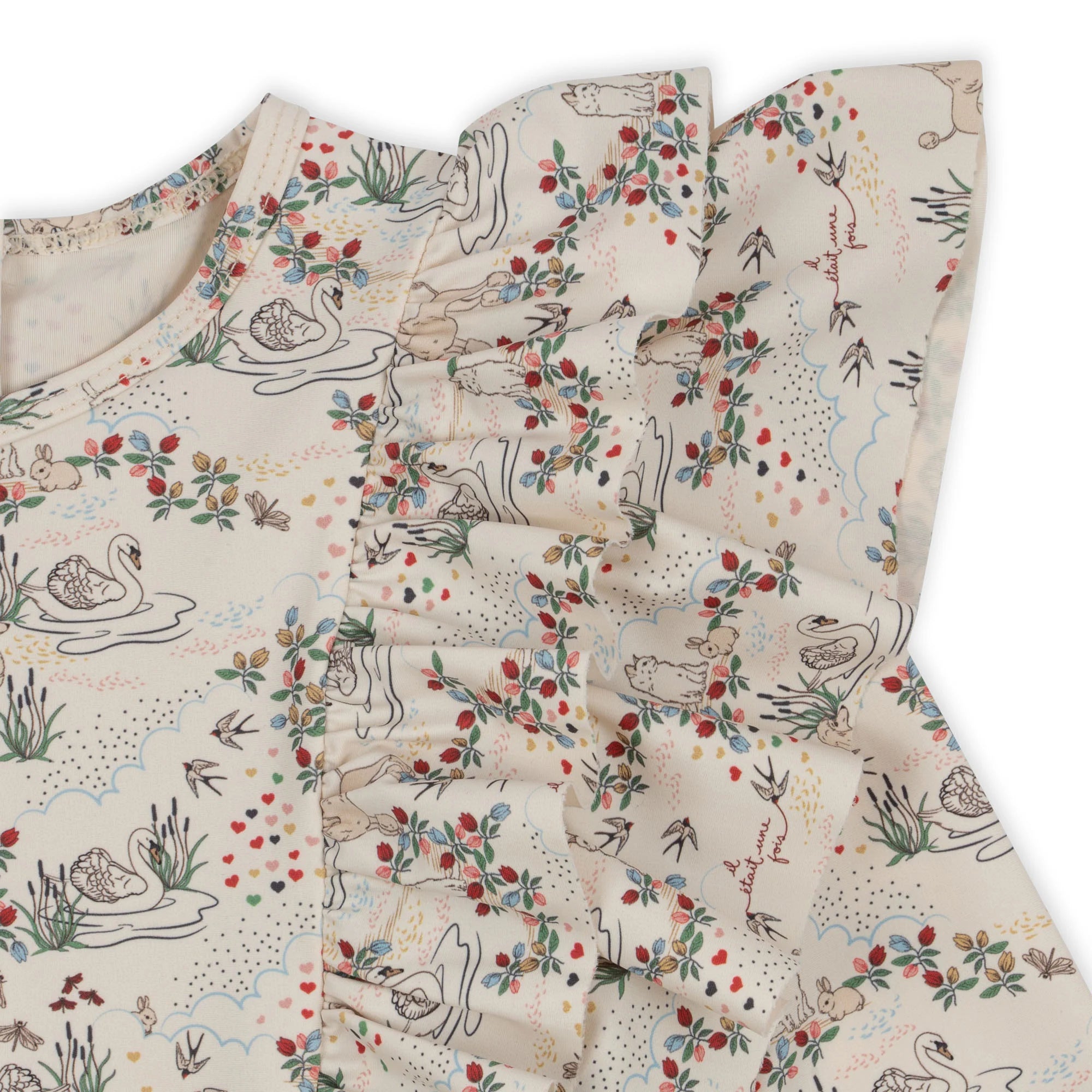 Combinaison de bain manches longues à volants Manuca Mizumi 2