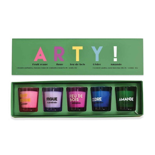 Coffret de 5 bougies "Arty" 2