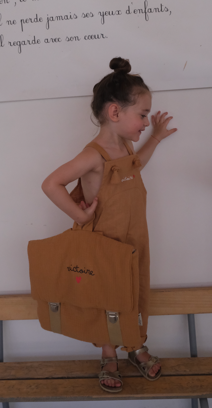 Cartables maternelle en gaze de coton 6