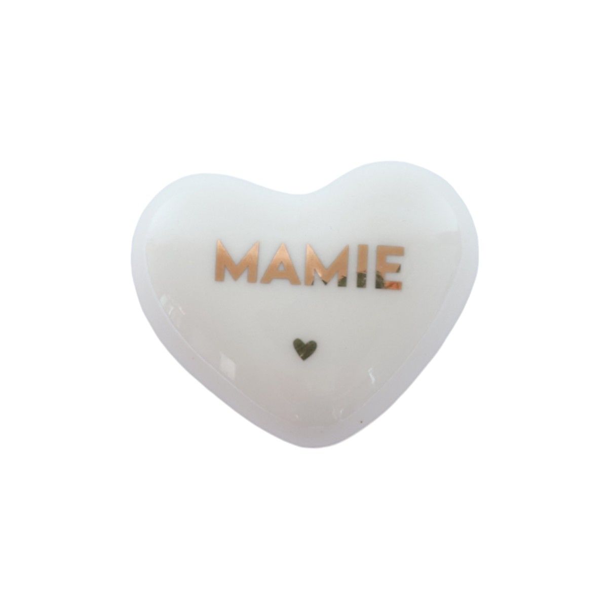 Cœur en céramique "mamie" gold