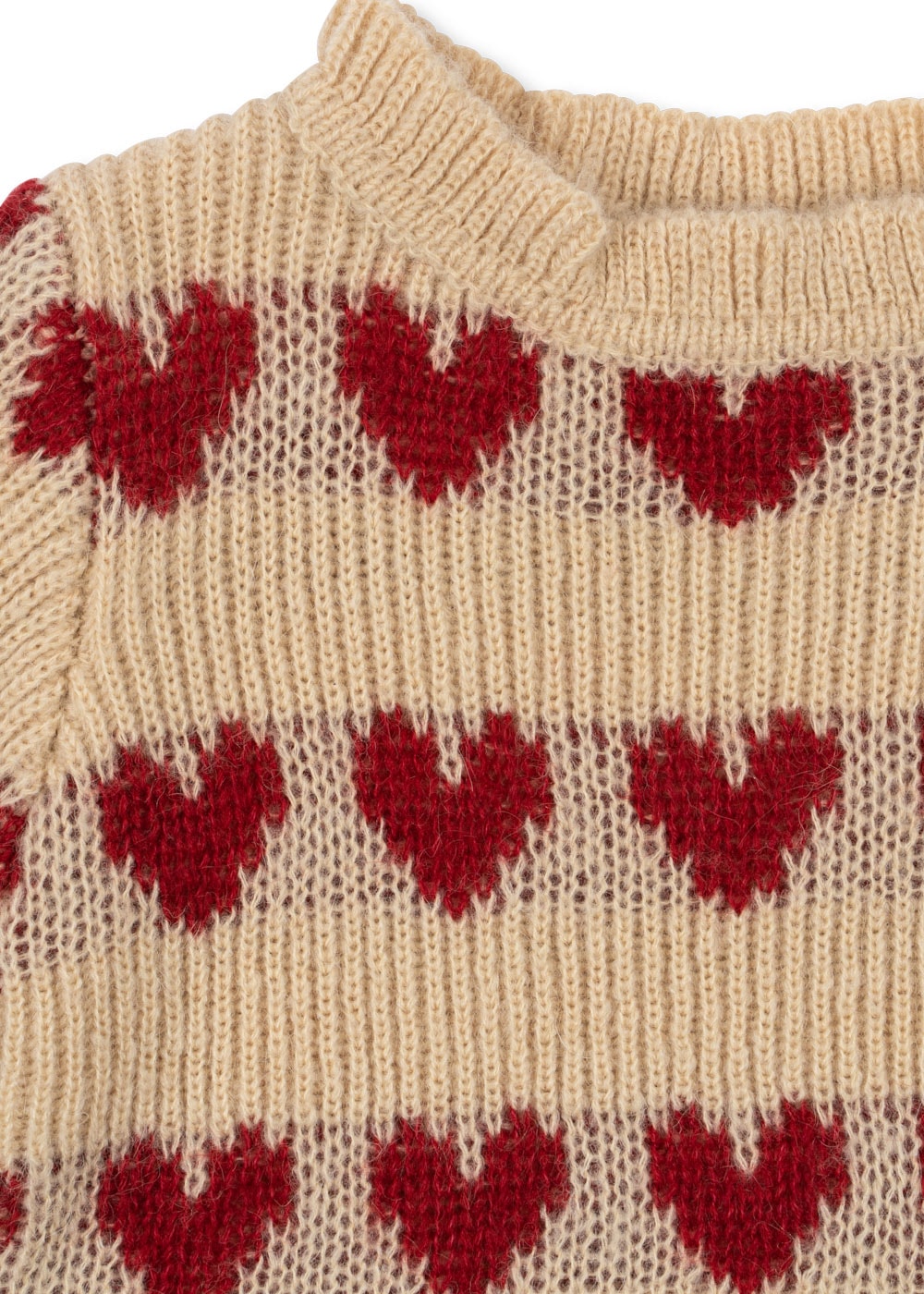 Pull beige coeurs rouge ♥️ 3