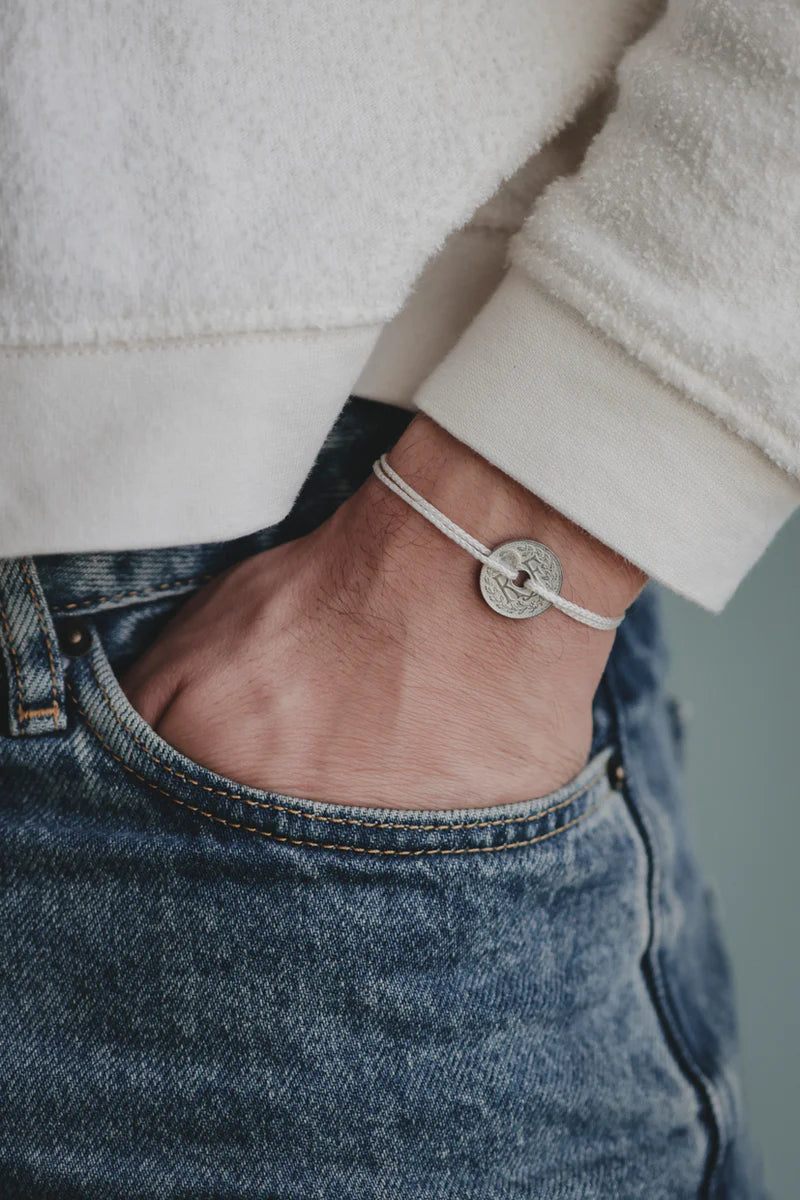 Bracelet Le sous Français - Le petit coloré beige 3