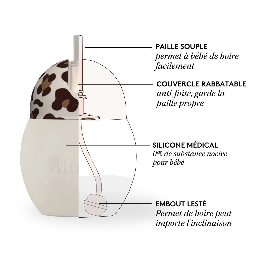 Tasse à paille lestée Graouu 240ml 2