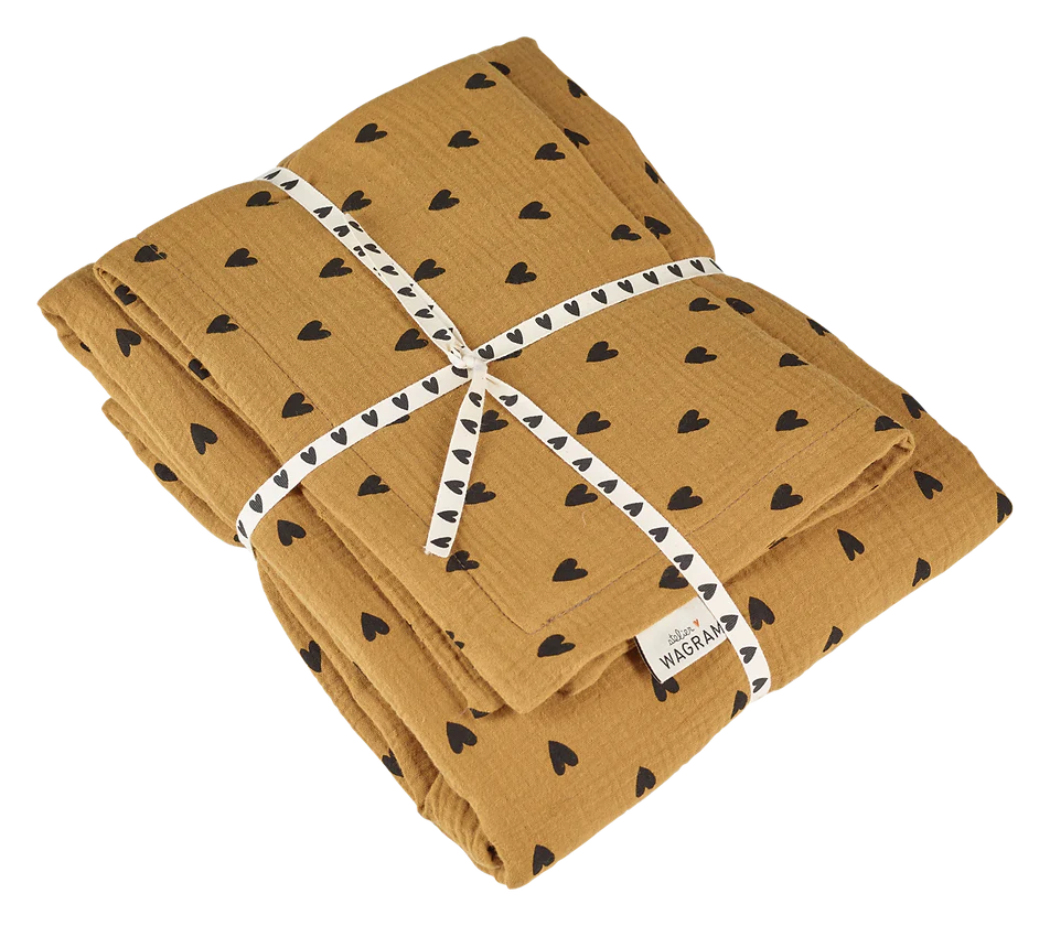 Parure de couette petits coeurs  80x120 avec taie 10