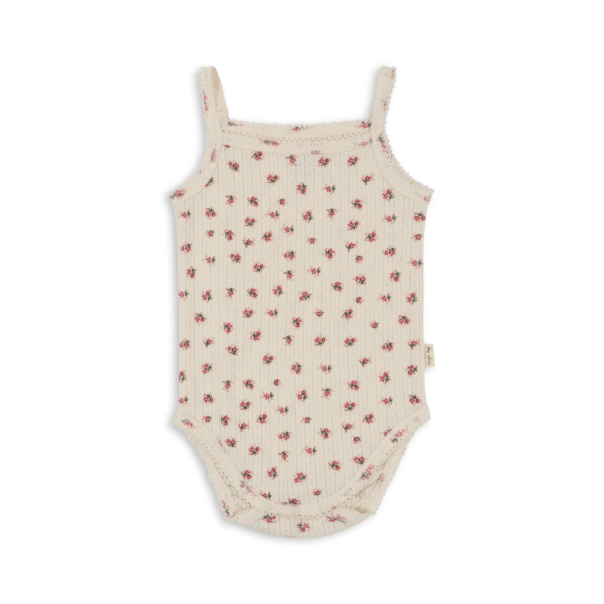 Body petites fleurs rouges fines bretelles — 0-1-mois-1
