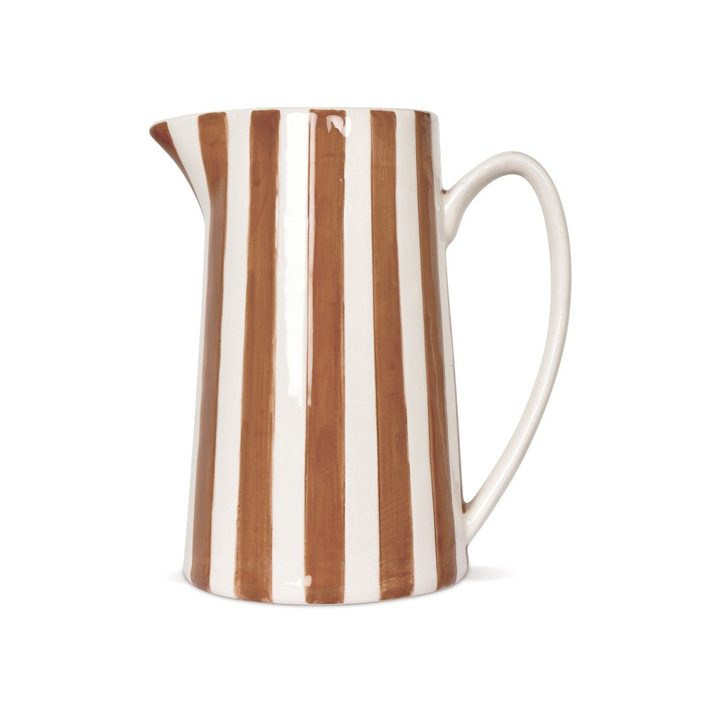 Grand Pichet rayure marron 2