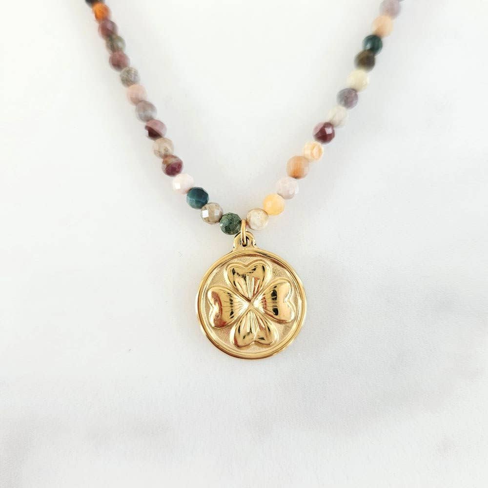 Collier trèfle Maya 3