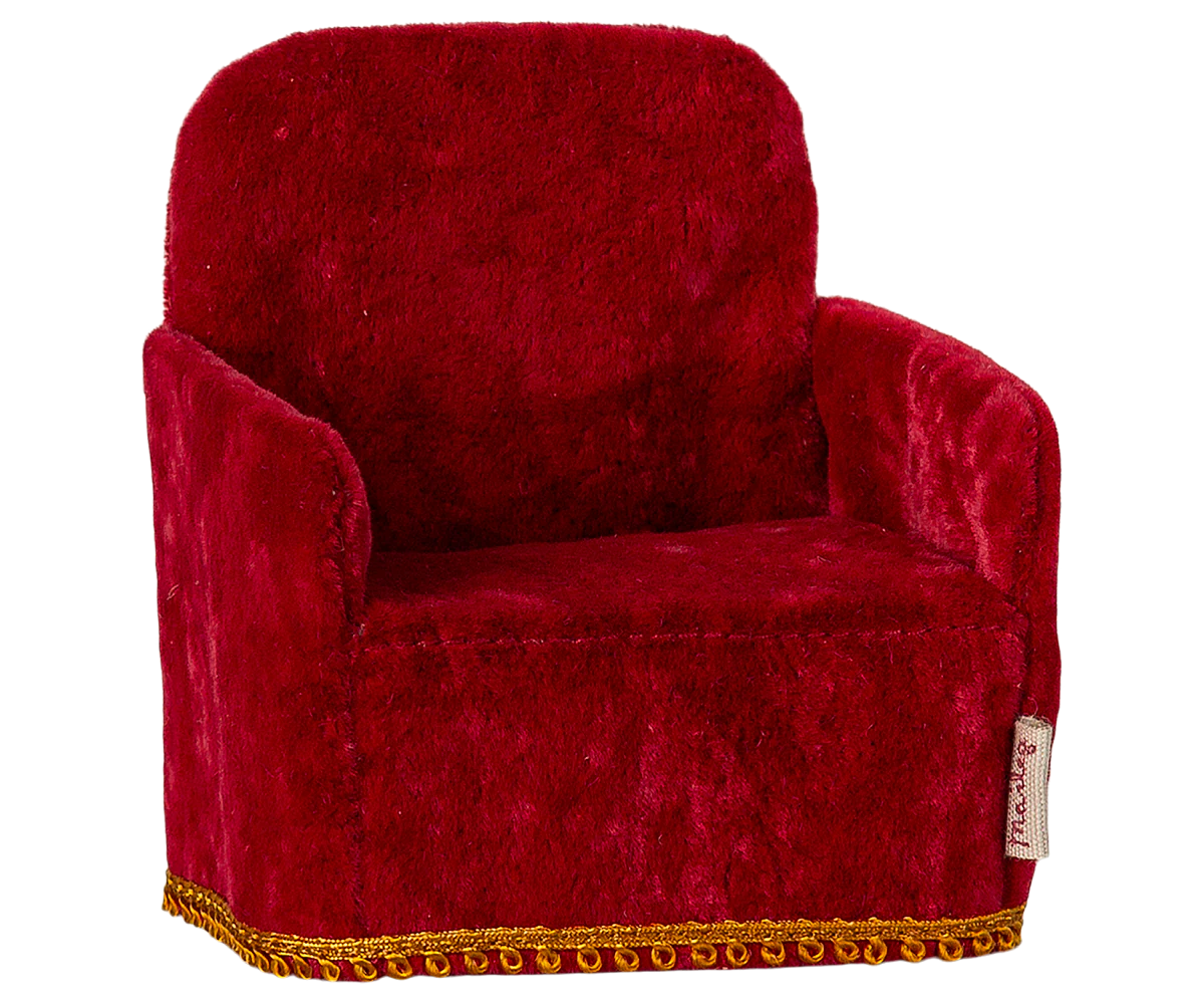 Maileg : Fauteuil, Souris - Rouge