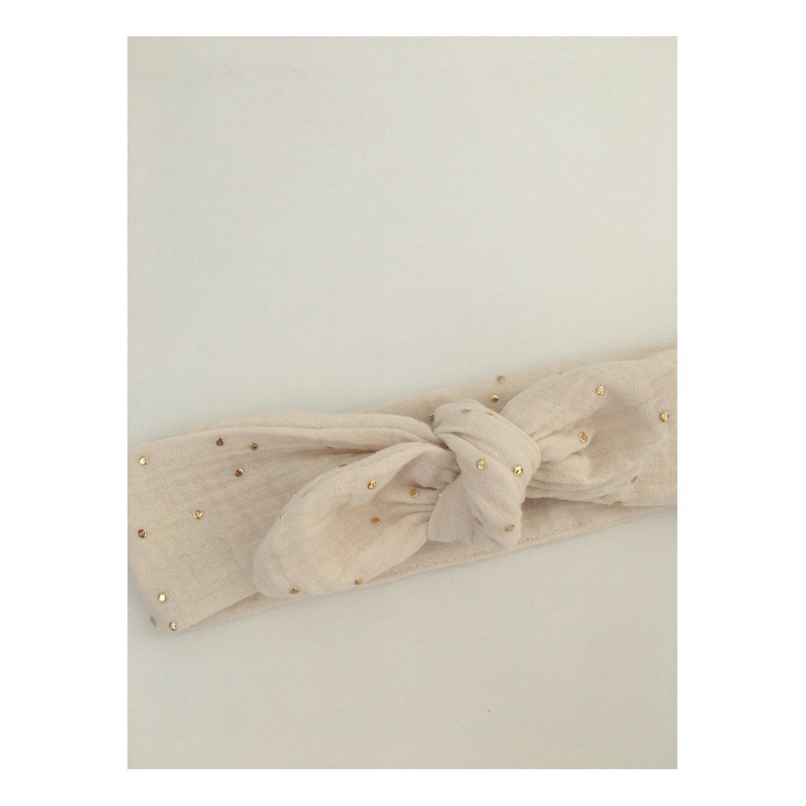 Bandeaux noeud simple — Beige / 0/3 mois