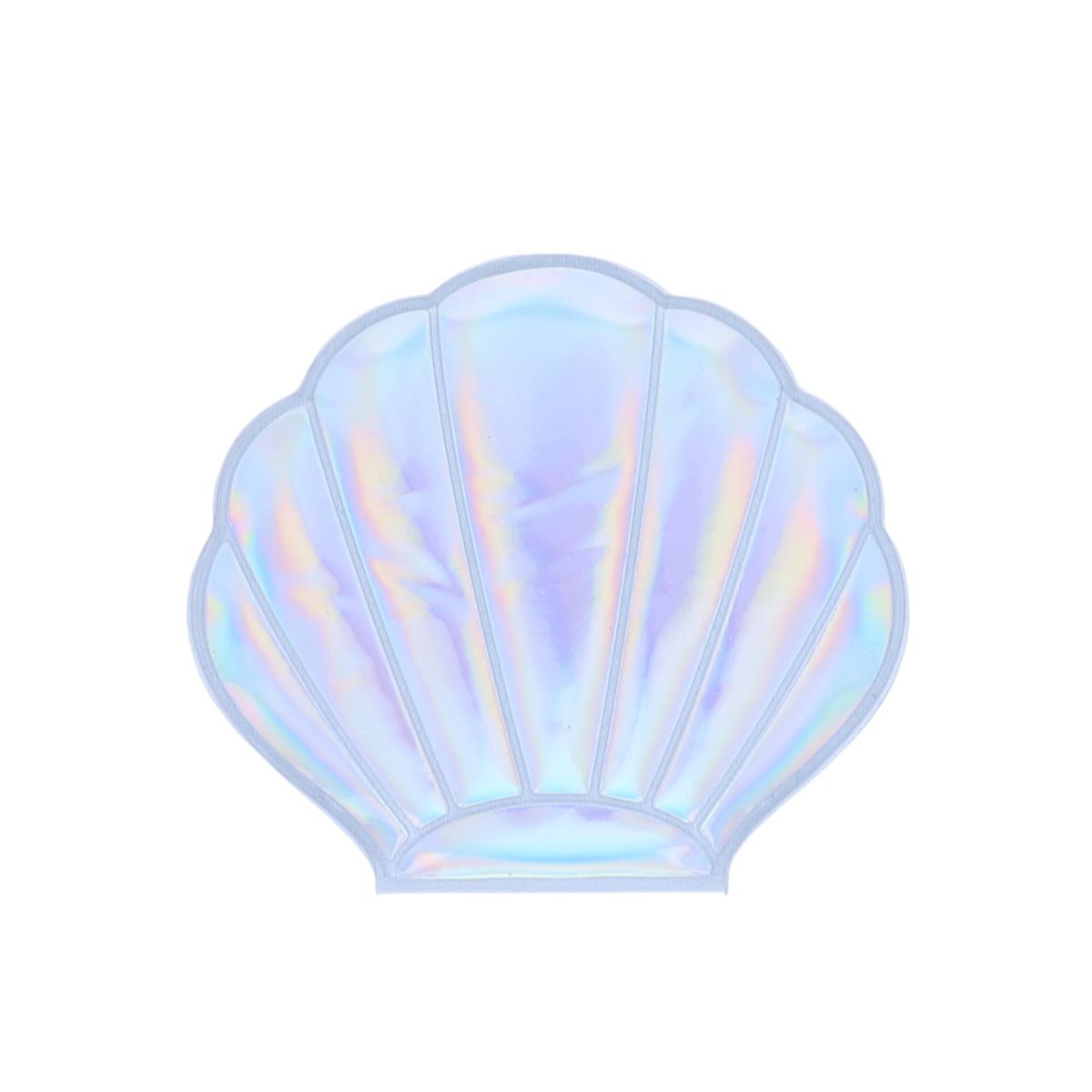 Miroir de poche coquillage iridescent 3