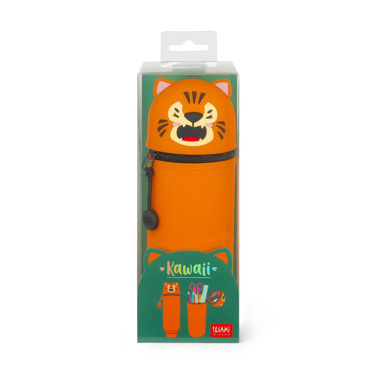 Trousse en silicone 2 en 1 Kawai Tigre 3
