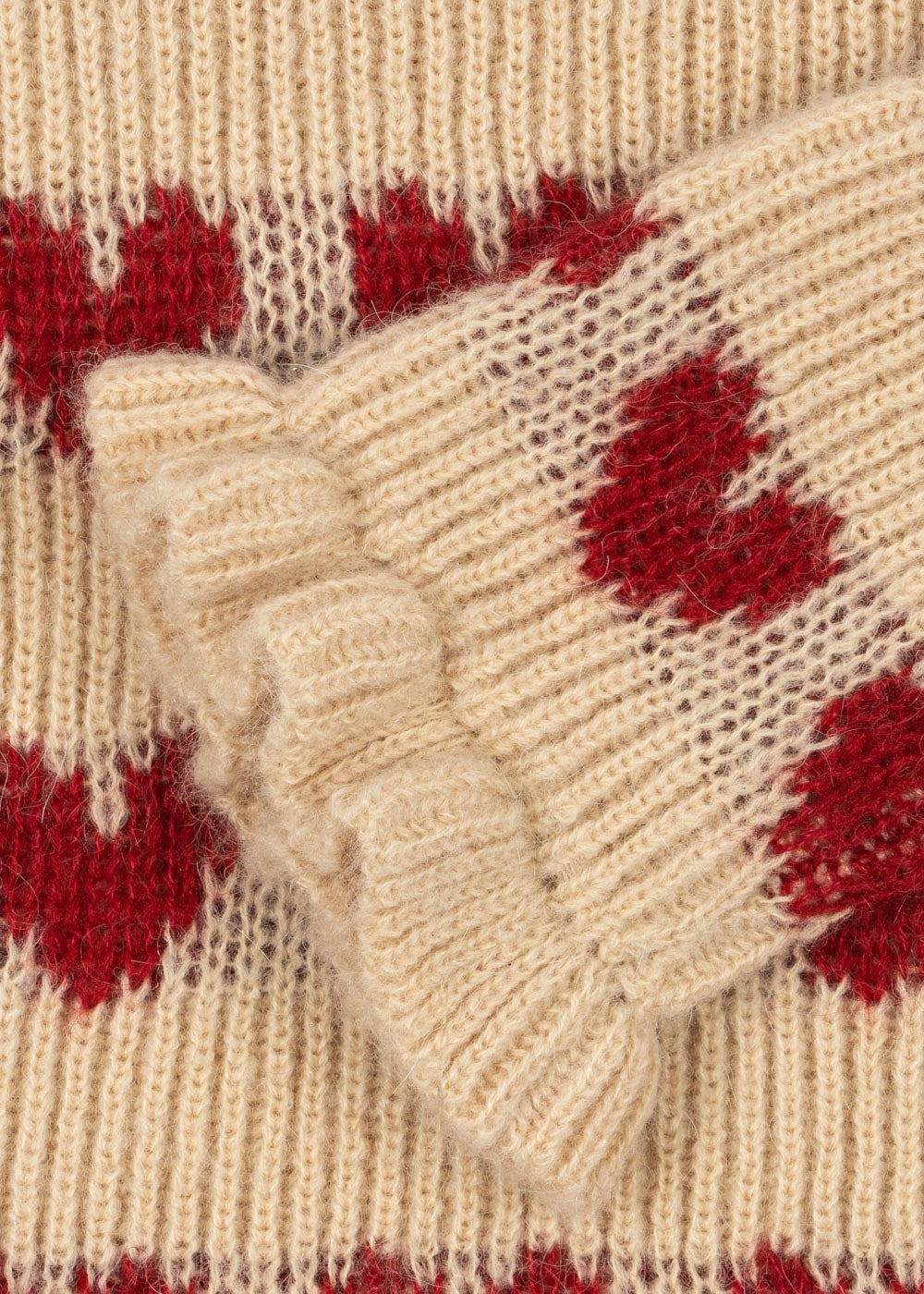 Pull beige coeurs rouge ♥️ 4