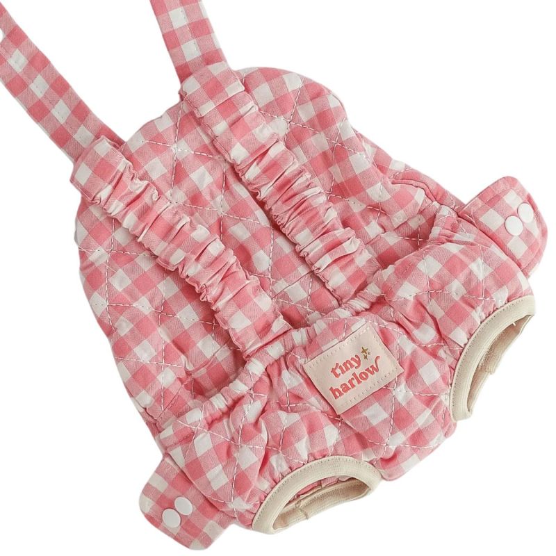 Porte bébé pour poupée Vichy Rose 6