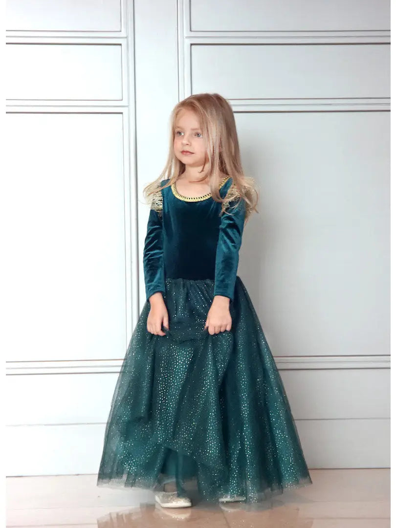 Robe de princesse bleu nuit — XS (2/3 ans)