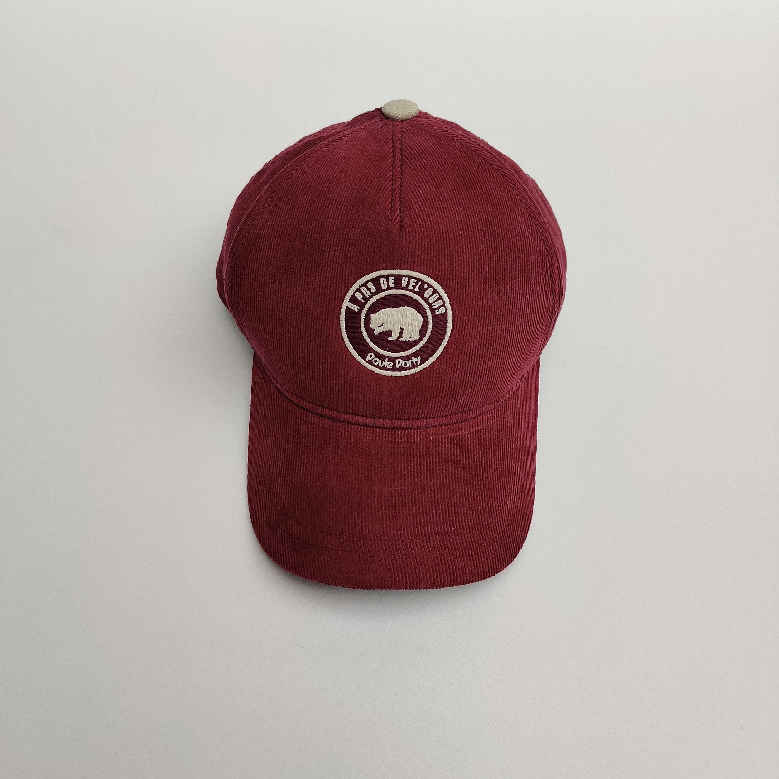 Casquettes velours bordeaux Enfants — Taille 1