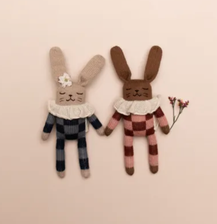 Doudou Lapin en Alpaga — combishort rayé sable