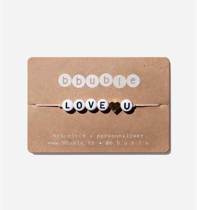 Bracelet enfant iconique — "love♡u"