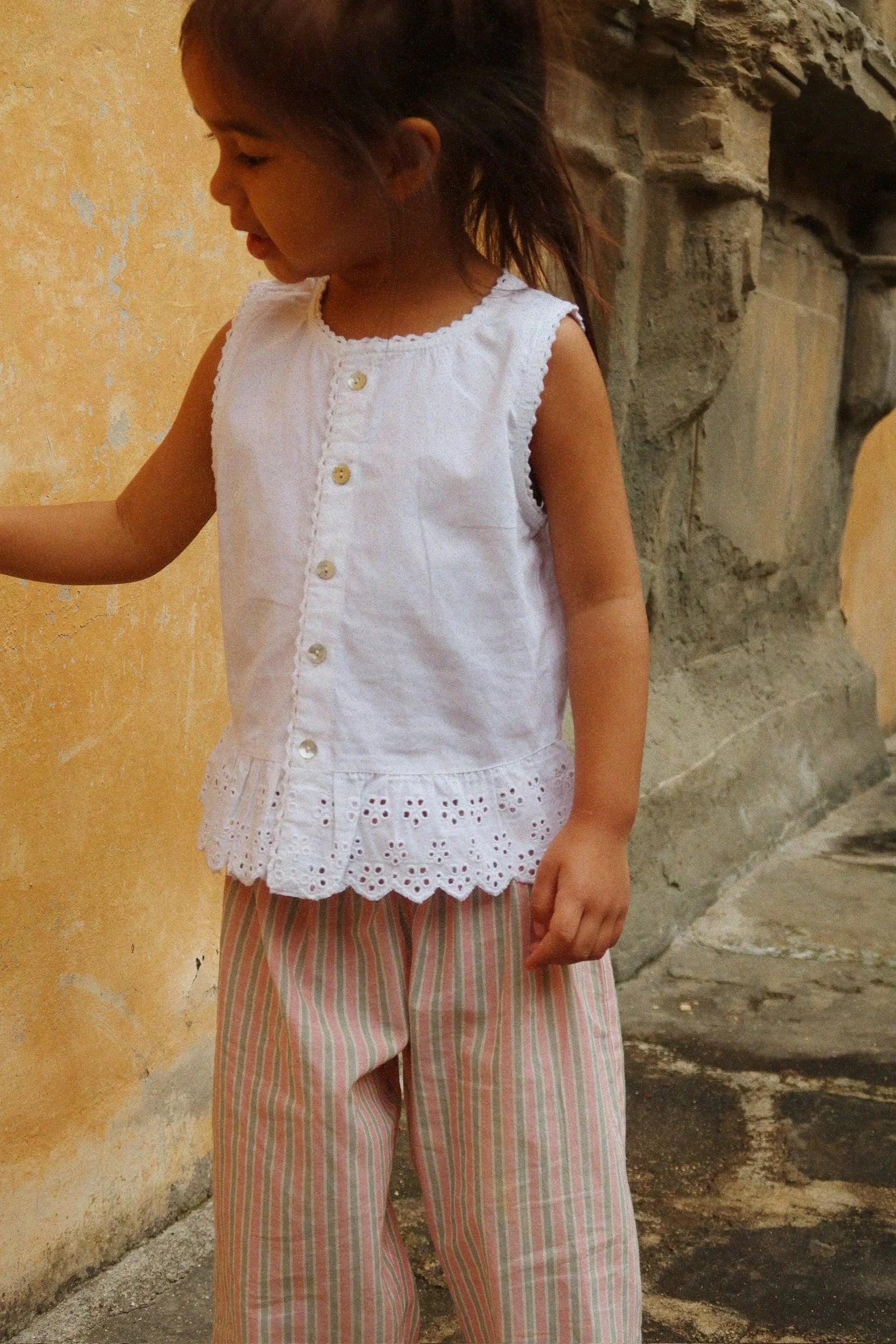 Pantalon Luli Blush Stripe — 2-ans
