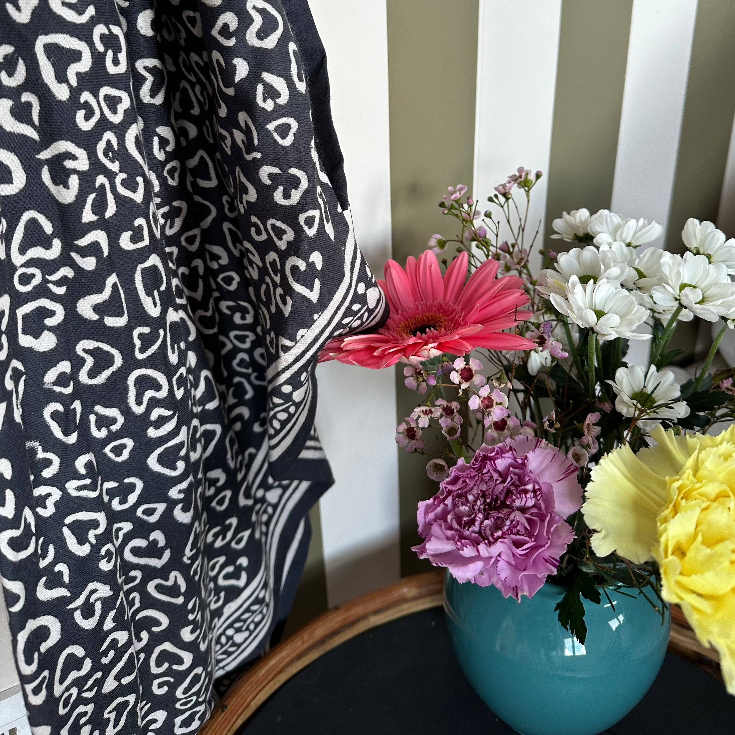 Foulard Adulte Leo Bleu 100 cm