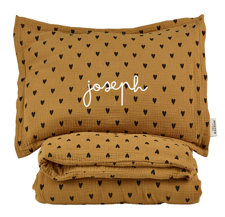 Parure de couette petits coeurs  140x200 6