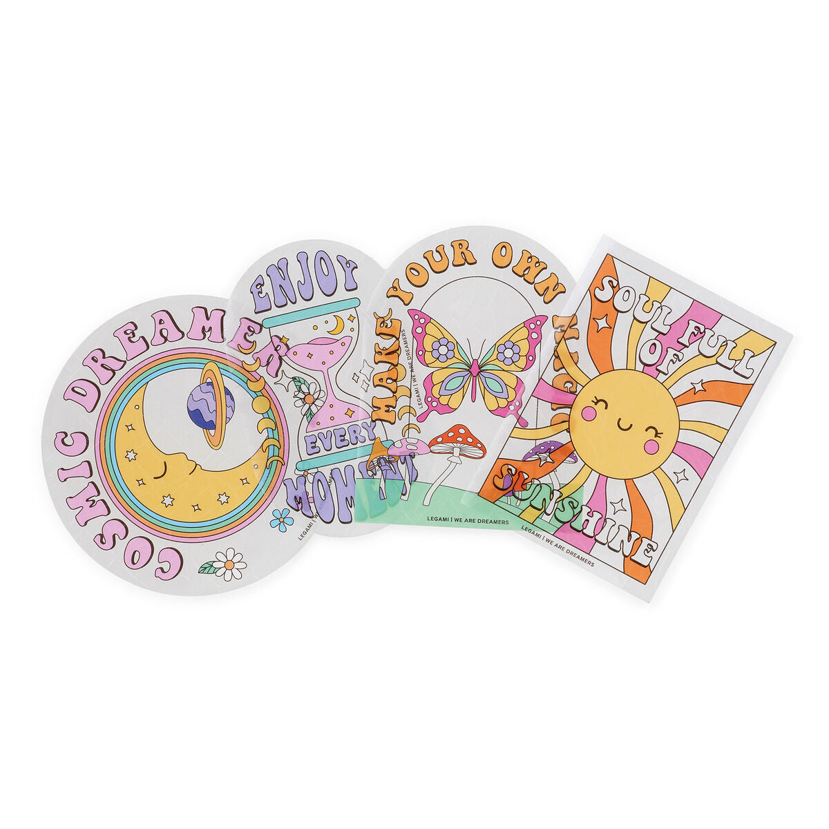 Set de 4 autocollants attrape-soleil Rainbow 2