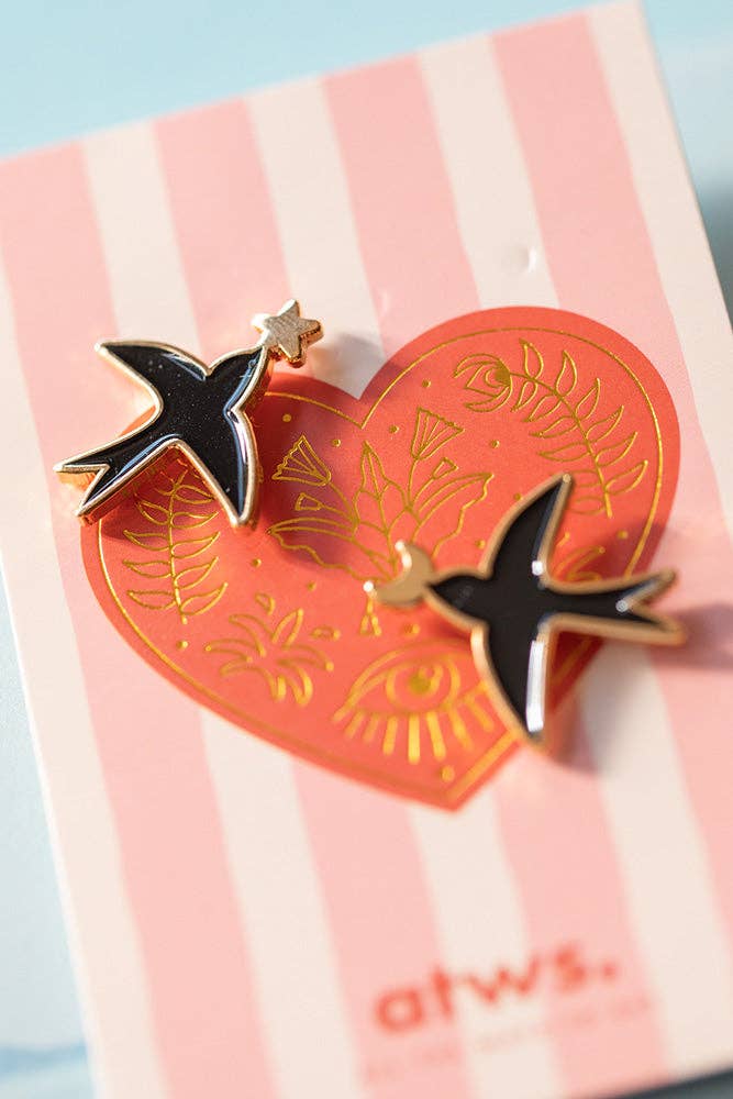 Broche hirondelle 4