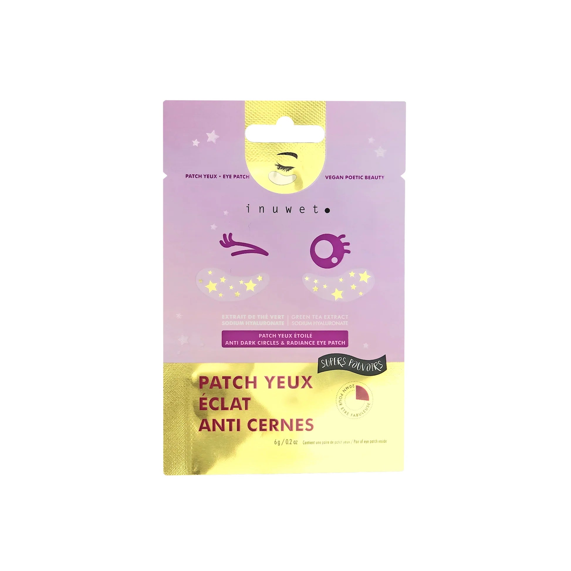 Patch en bio-cellulose pour les yeux - Anti-cernes et éclat 2