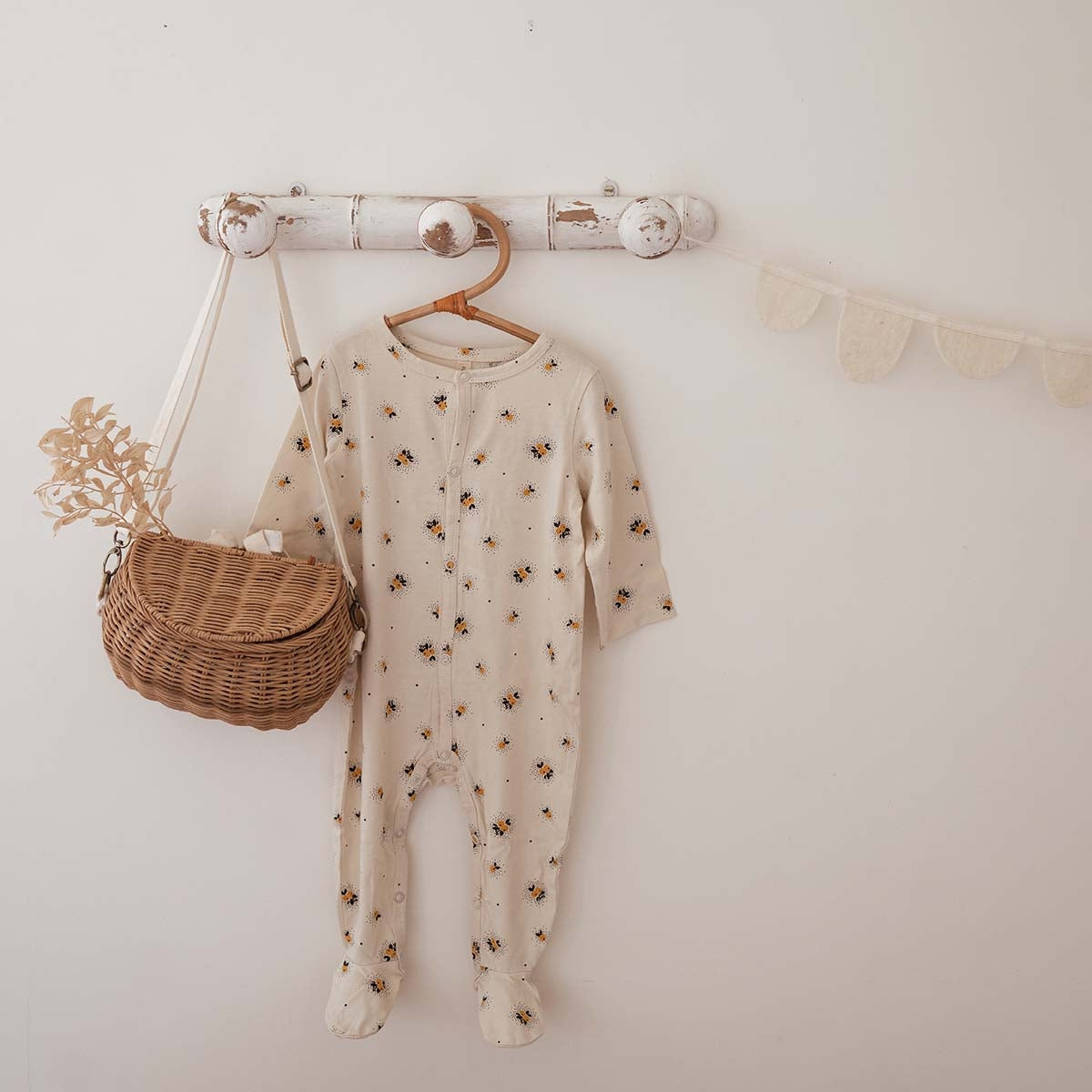 Pyjama Amalia  pommes jaune 3 mois 2