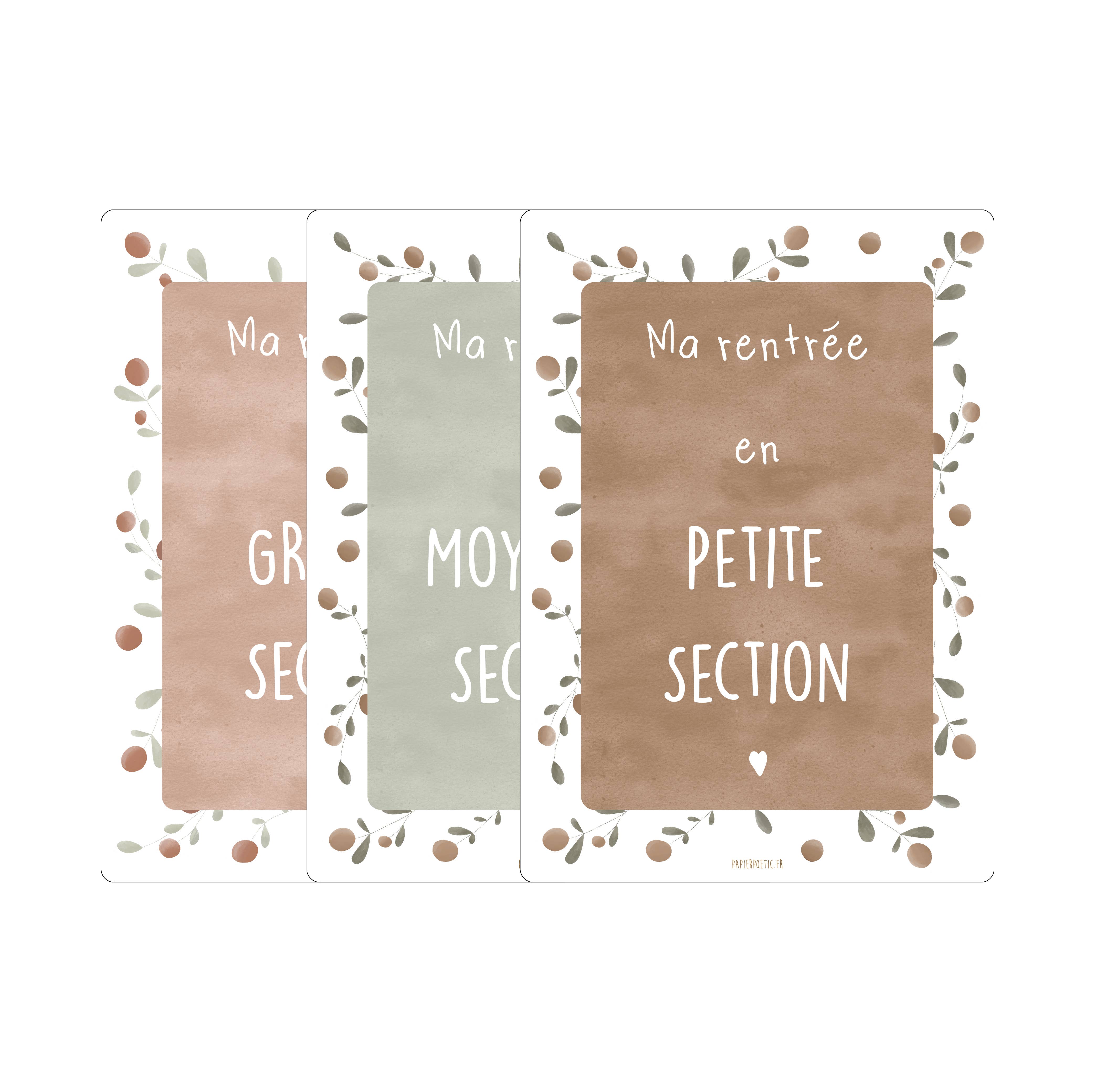 Cartes Souvenirs École Maternelle "Fruit" — Duo PS