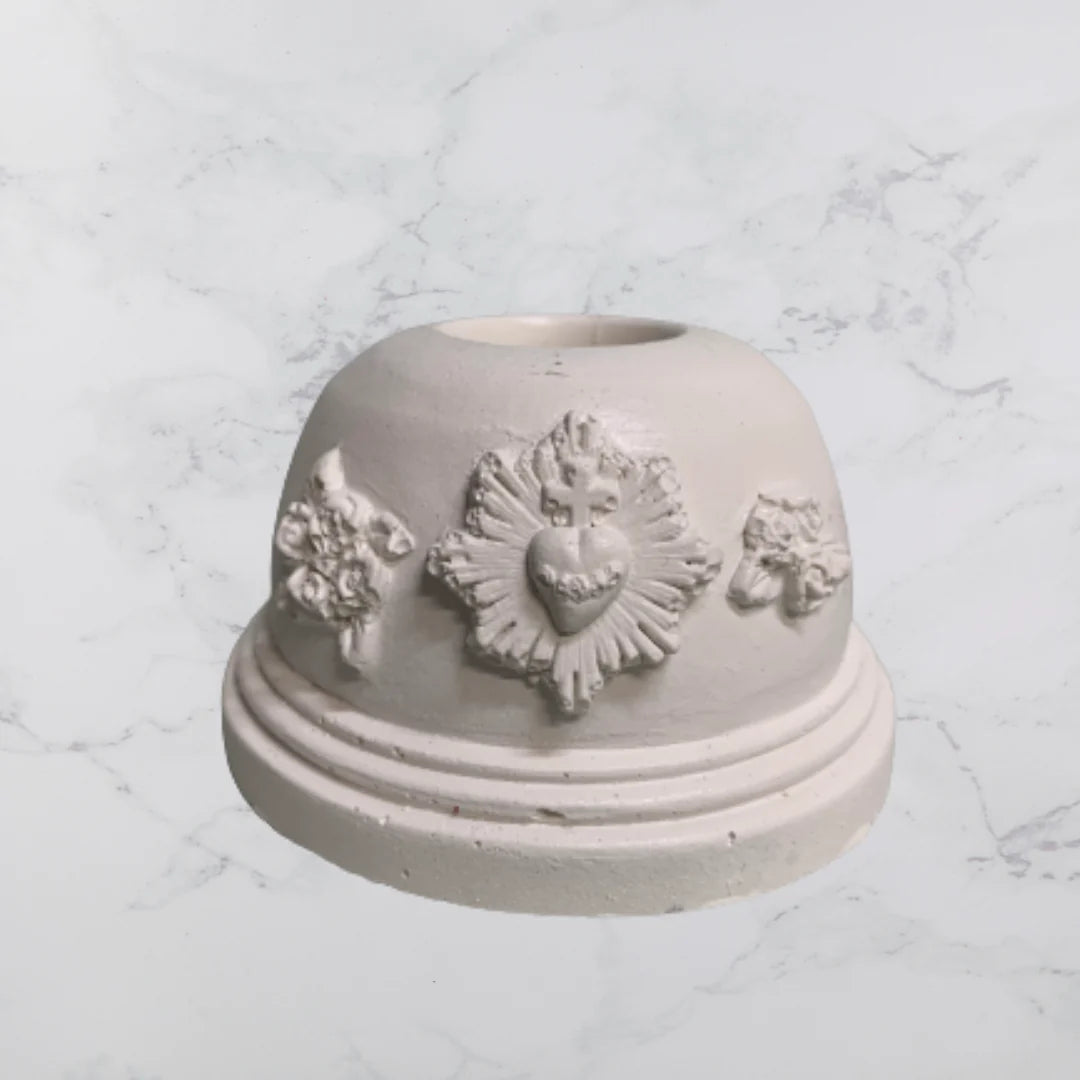 Bougeoir ex-voto — Blanc