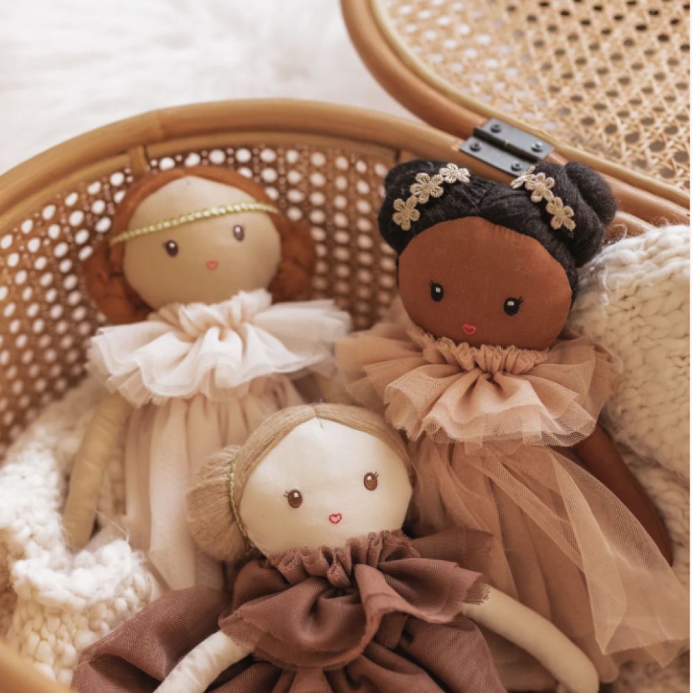 Poupée en chiffon — Cheveux roux