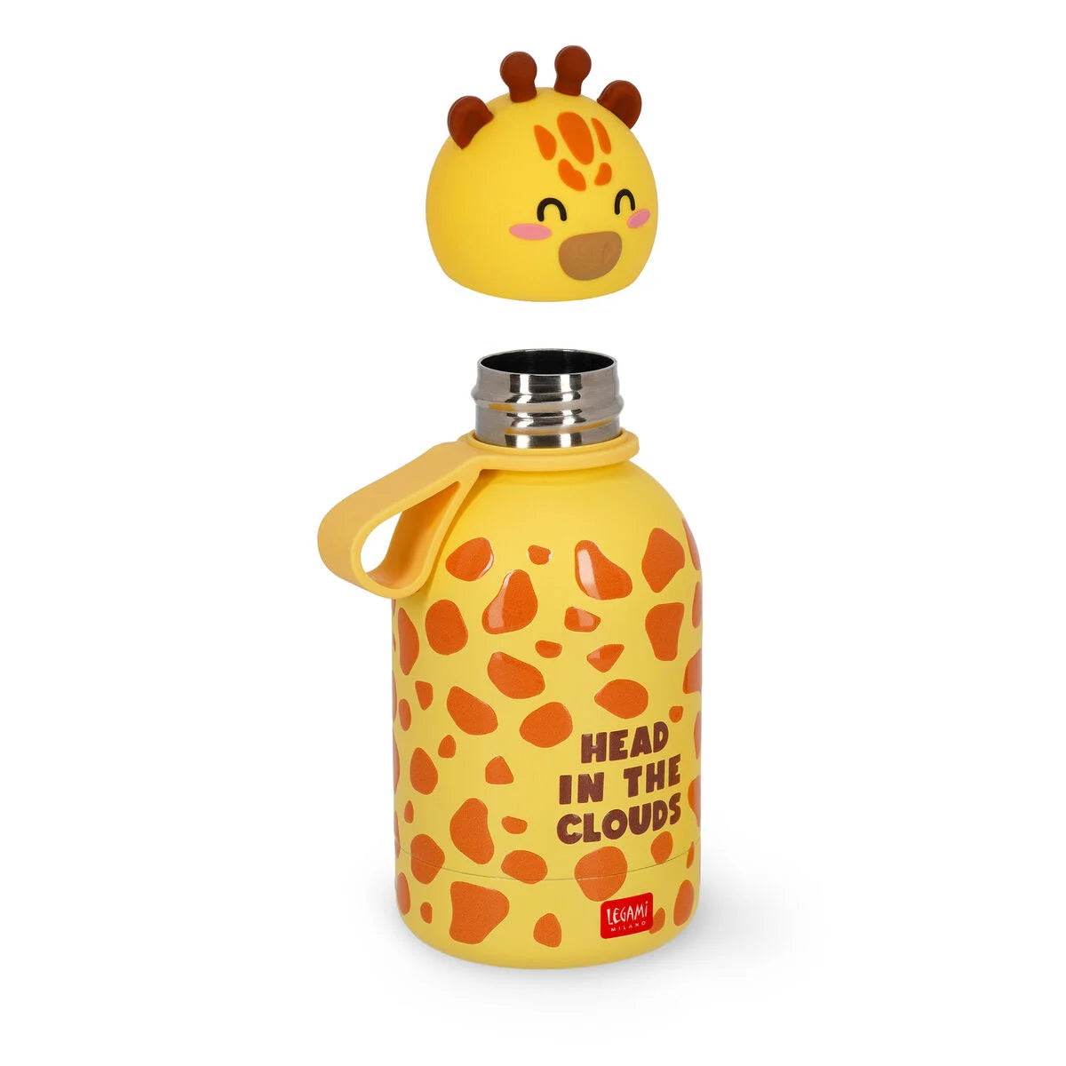 Gourde isotherme 310ml Girafe 🦒 avec poignée amovible 3