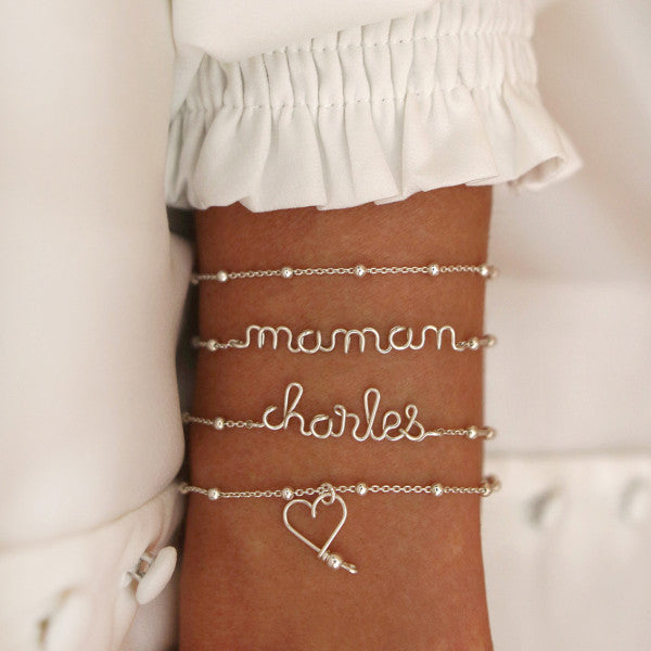 Bracelet Rosary maman argent 3