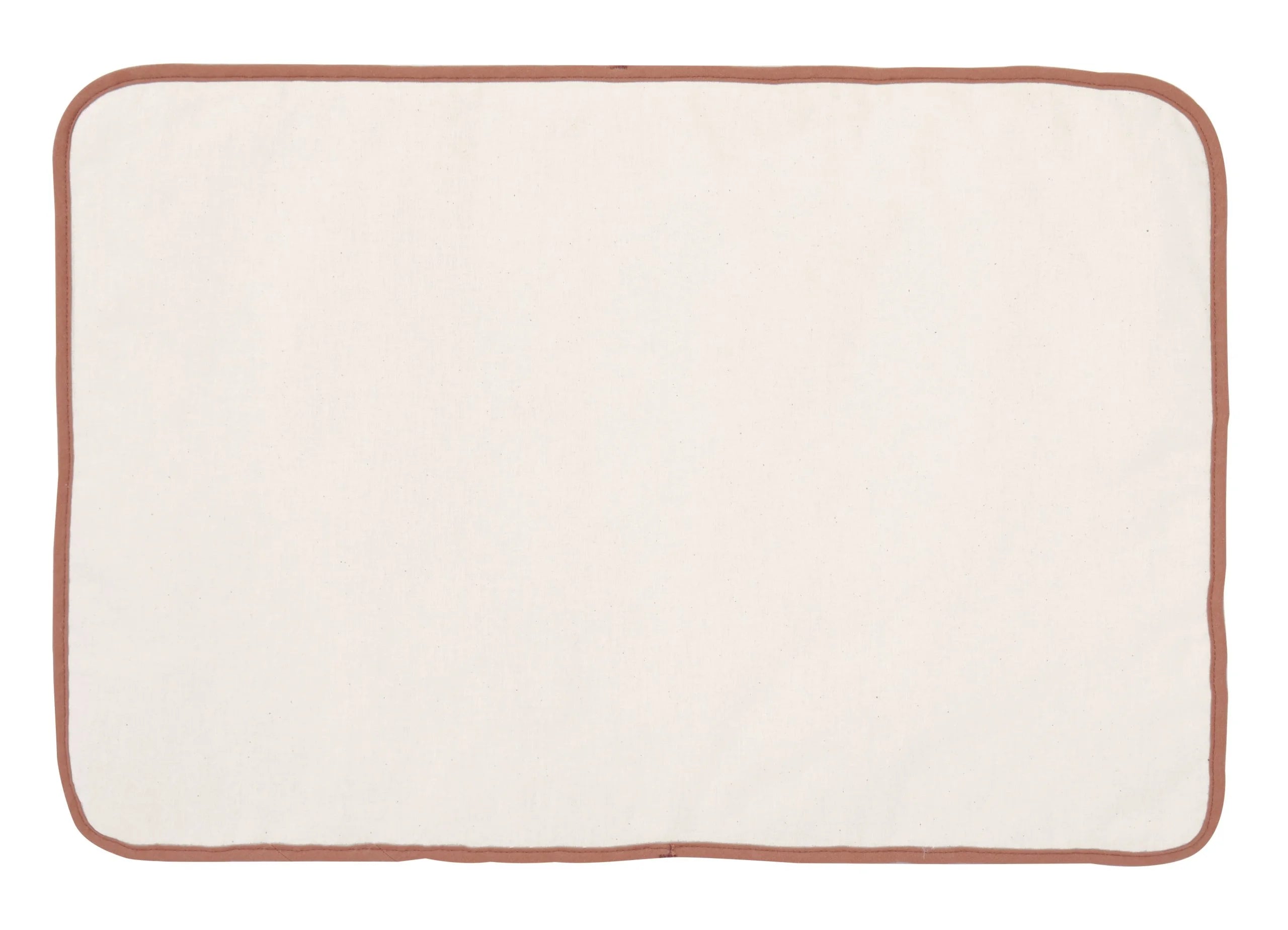 Matelas à langer nomade en coton gaufré cassonade 2
