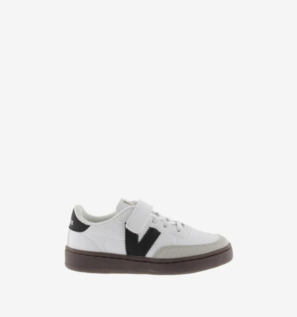 Victoria : baskets Blanco V/noir à scratch — 28