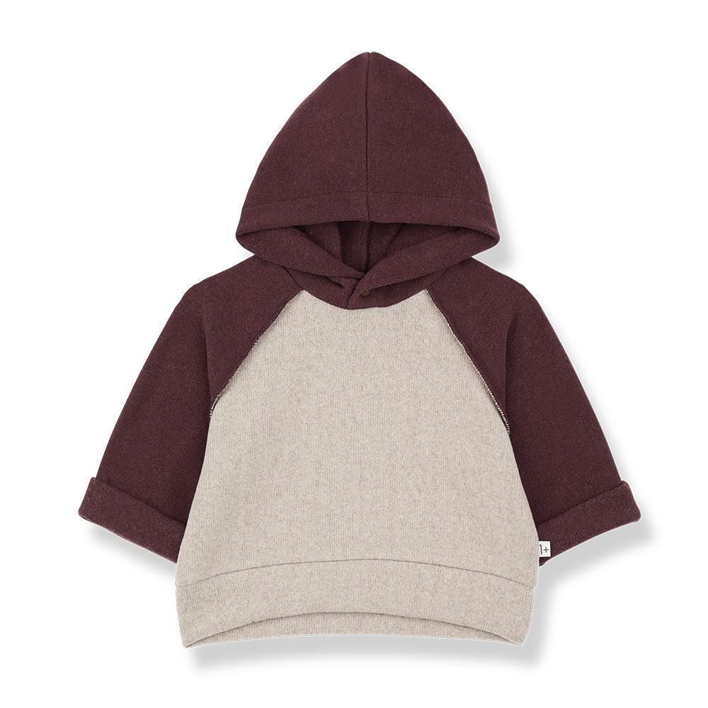 Sweat HAKON beige & bordeaux — 48 mois