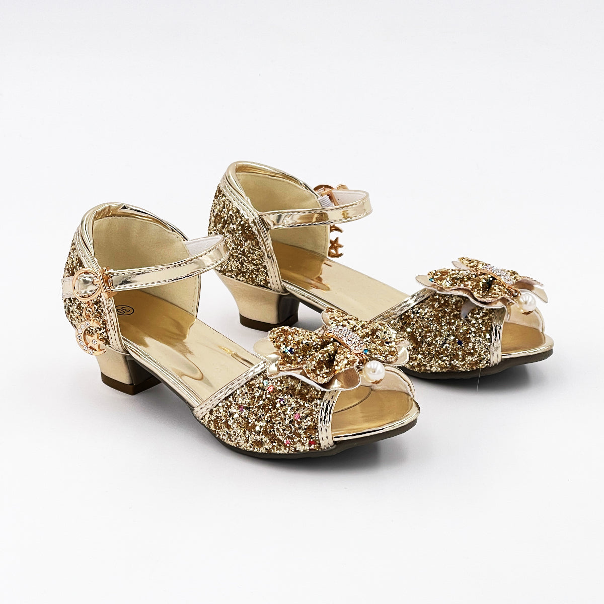 Chaussures de princesse dorées — 27-3-4-ans