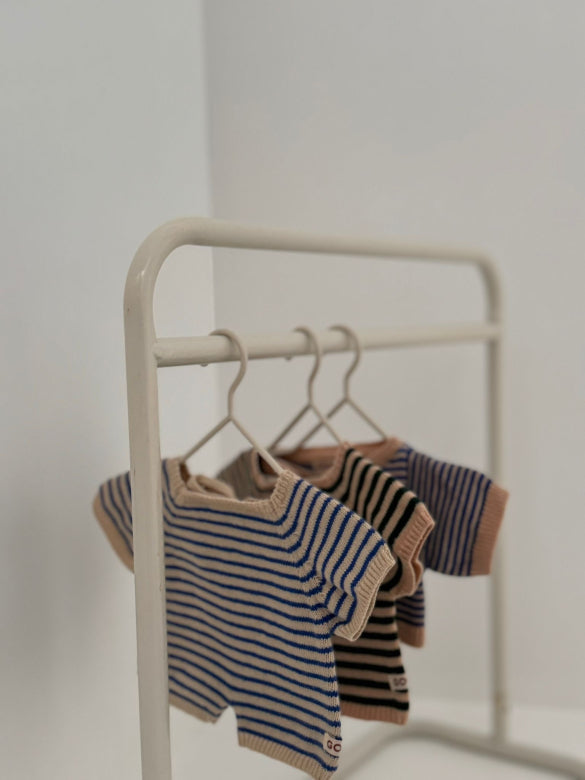 Combinaison à rayures pour bébé Gommu 32 cm 5