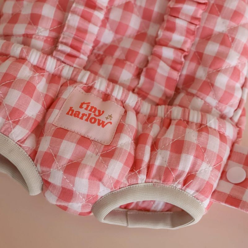 Porte bébé pour poupée Vichy Rose 5